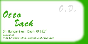 otto dach business card